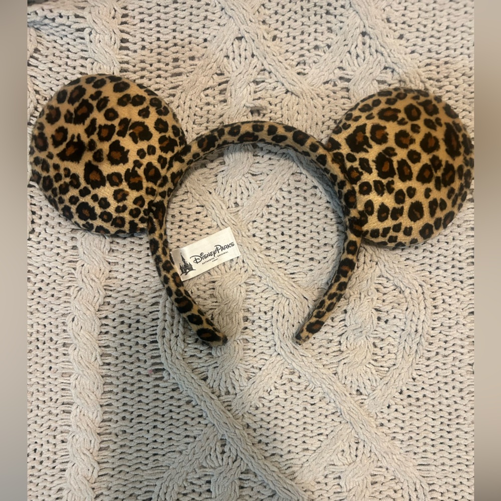 Leopard Print Disney Ears Headband
